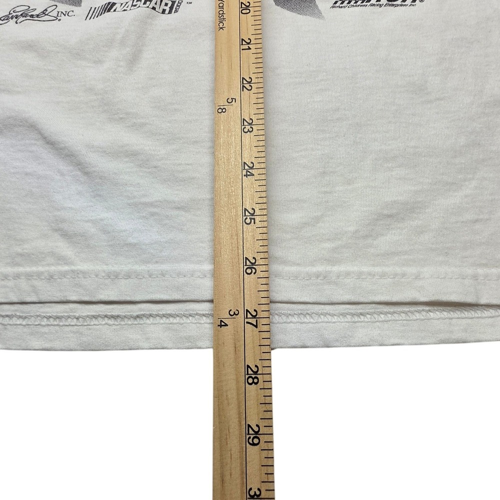 Vintage Dale Earnhardt NASCAR The Man #3 Long Sleeve Graphic Tee White Mens L - Picture 6 of 11
